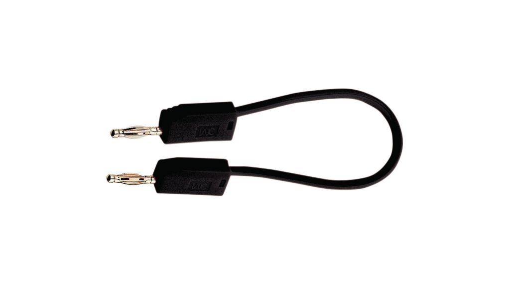Test Lead PVC 10A Nickel-Plated 150mm 0.5mm² Black
